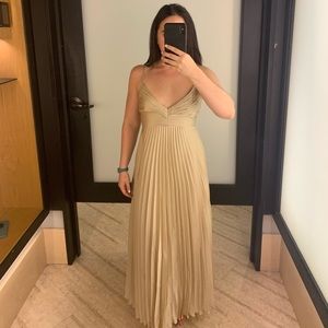 Abercrombie best dressed collection long gold dress